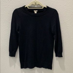 J. Crew Black Wool Sweater